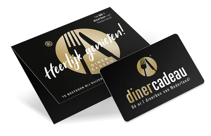 Nationale Diner Cadeaukaart Zakelijk mock-up
