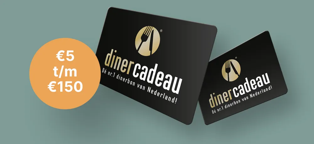 Stepper 1 Bepaal zelf de waarde van je Nationale Diner Cadeaukaart