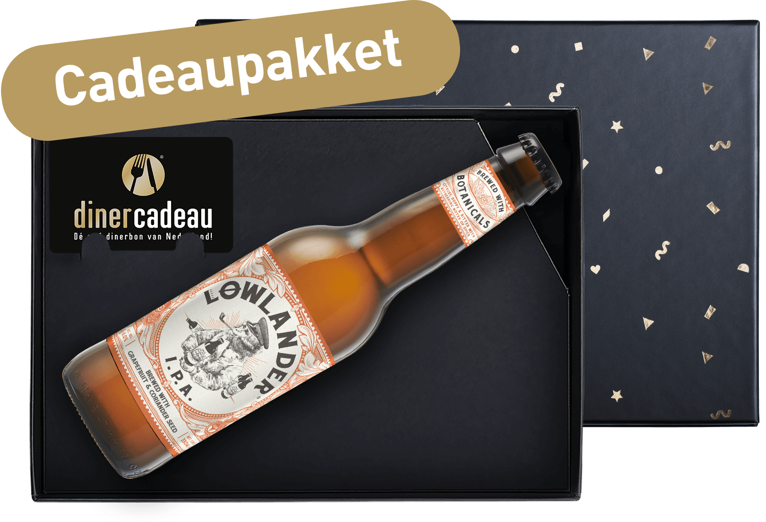 Cadeaupakket Lowlander Bier 'I.P.A.' (330ml)