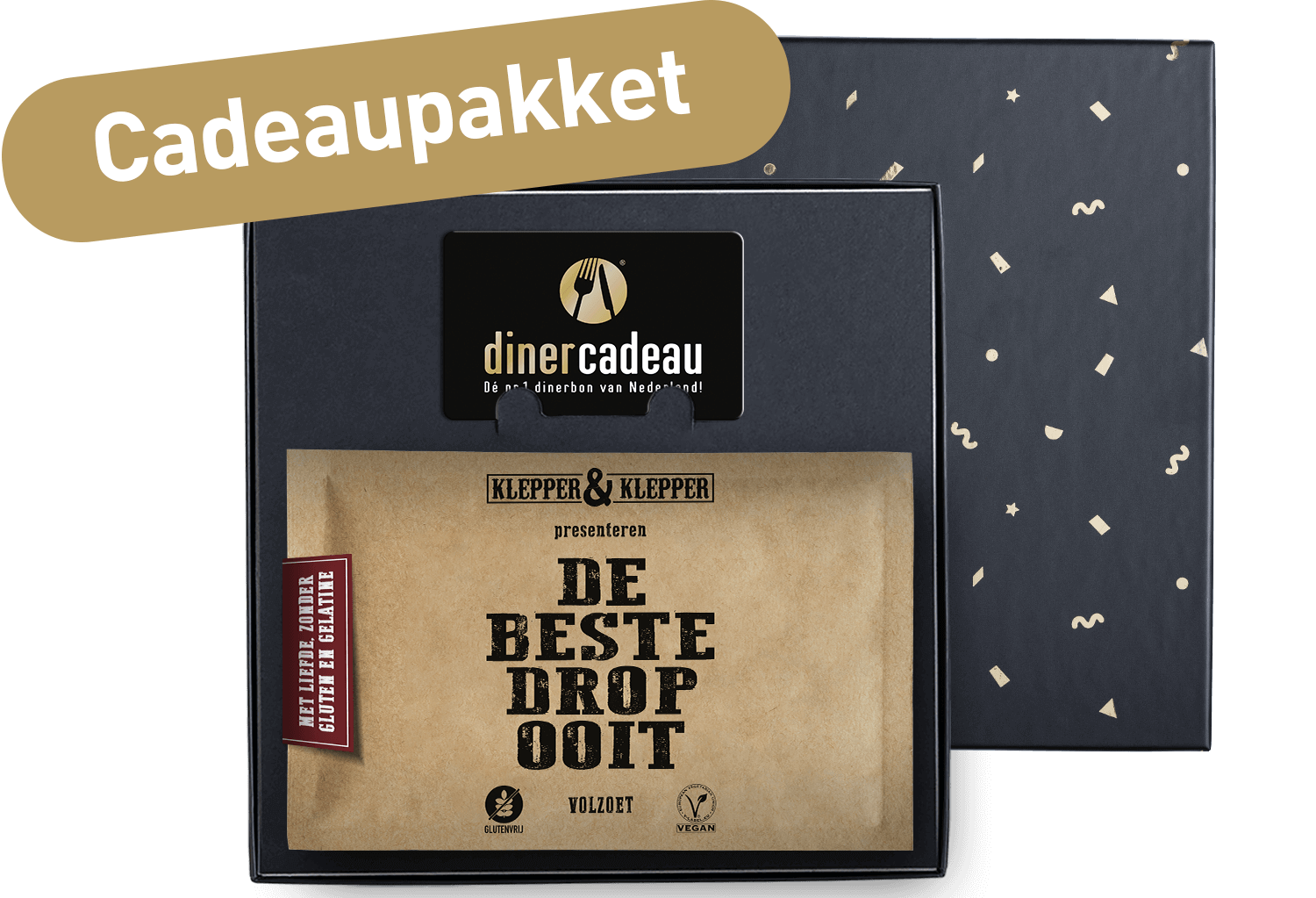 Cadeaupakket ‘Volzoet drop’ Klepper & Klepper (200 gr)
